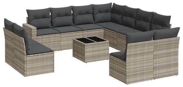 VidaXL Polyrattan Kerti Ülőgarnitúra - 12 részes