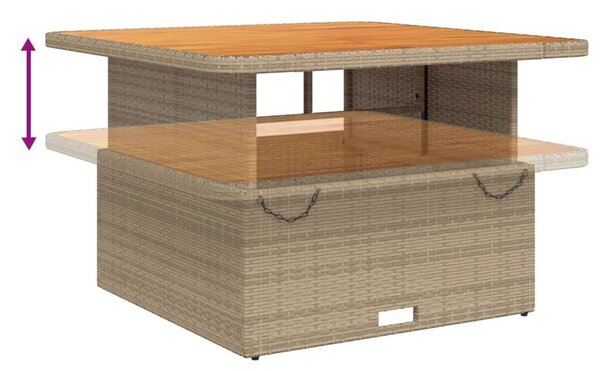 VidaXL Polyrattan Kerti Ülőgarnitúra - 3 részes - Bézs