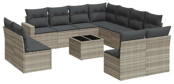 VidaXL Polyrattan Kerti Ülőgarnitúra - 12 részes