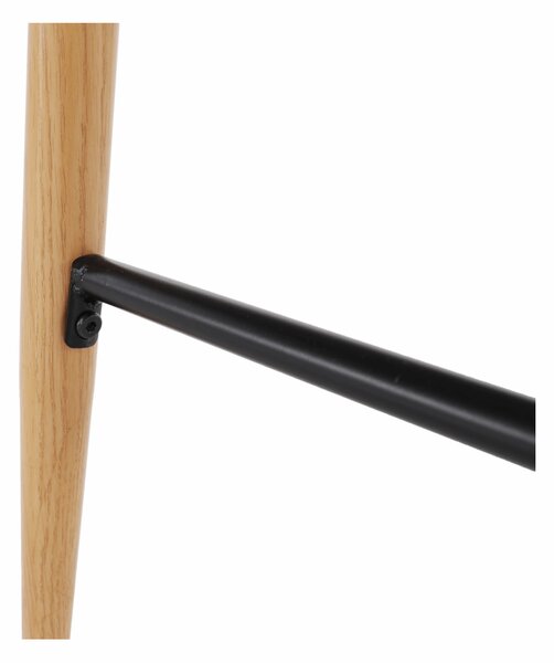 Bárasztal, fehér/tölgy, átmérő 60 cm, IMAM