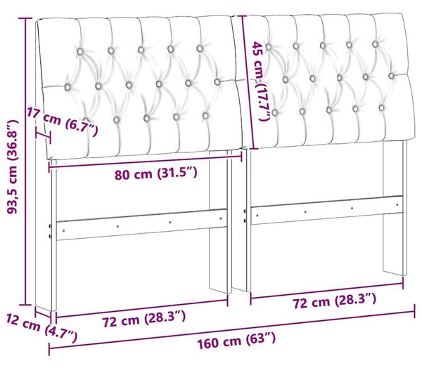 VidaXL Kárpitozott fejtámla Világosszürke 160 cm Tömör fenyőfa