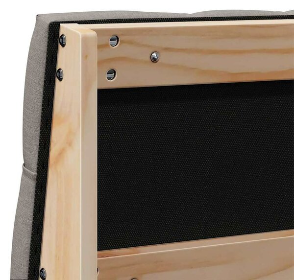 VidaXL Kárpitozott fejtámla Tópszínű 140 cm Tömör fenyőfa