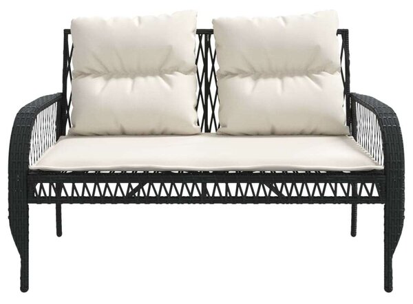 VidaXL Polyrattan Kerti Ülőgarnitúra - 4 részes, Fekete