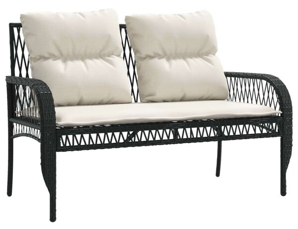 VidaXL Polyrattan Kerti Ülőgarnitúra - 4 részes, Fekete
