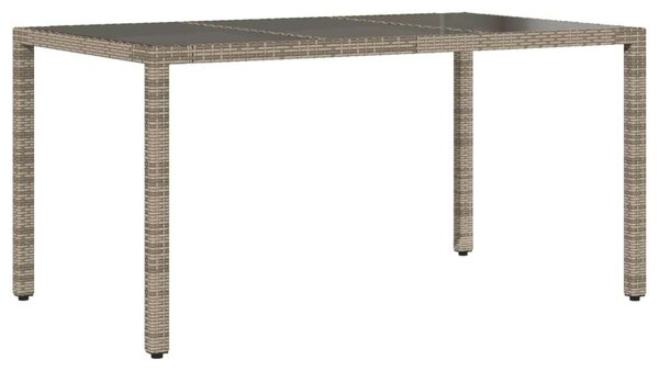 Polyrattan Kerti Étkezőgarnitúra - 5 részes - Szürke
