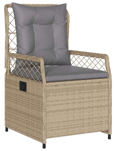 VidaXL Kerti Étkezőgarnitúra - Polyrattan - 9 részes - Bézs