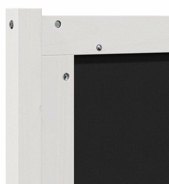 VidaXL Kárpitozott fejtámla fejtámlával Fehér 160 cm Tömör fenyőfa