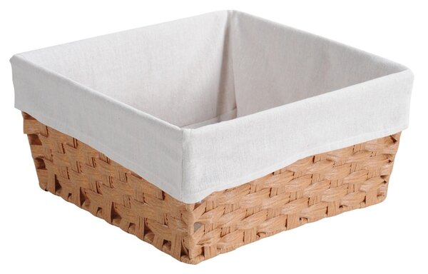 Kesper 17843 Tárolókosár textilbéléssel, 35 x 35 x16,5 cm, 35 x 35 x 16,5 cm