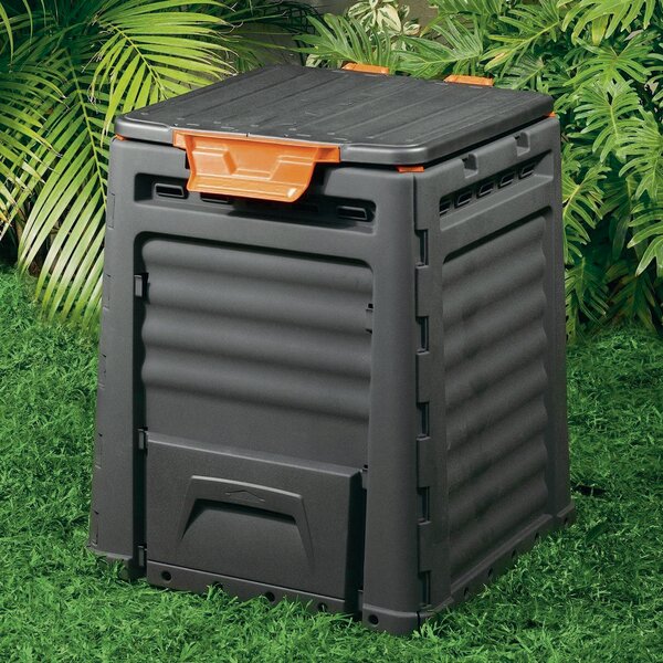 Keter Eco komposztáló, fekete, 320 l, 65 x 65 x 75 cm