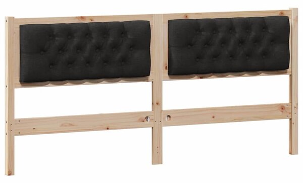 VidaXL Fejtámla Egyéb Barna és fekete 180 cm Tömör fenyőfa