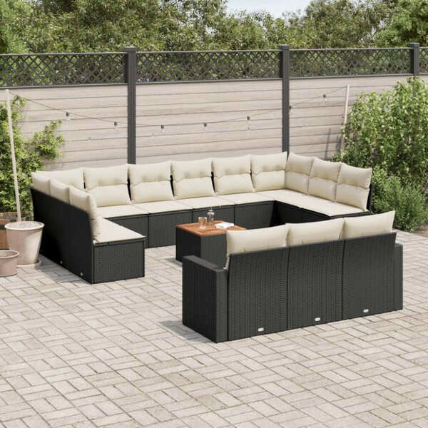 VidaXL Polyrattan Kerti Ülőgarnitúra - 14 részes