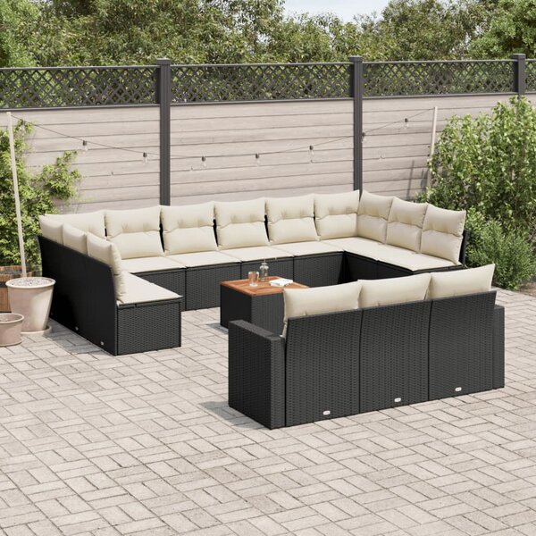 VidaXL Polyrattan Kerti Ülőgarnitúra - 14 részes