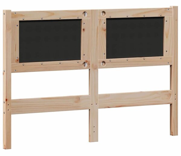 VidaXL Fejtámla Egyéb barna és sötétszürke 135 cm Tömör fenyőfa