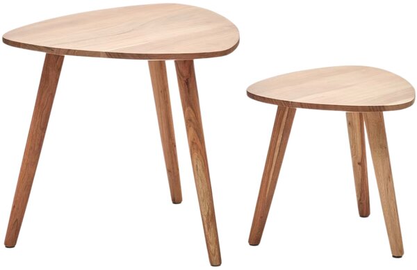 Két fa asztalos készlet Kave Home Eluana 42,5/60 cm