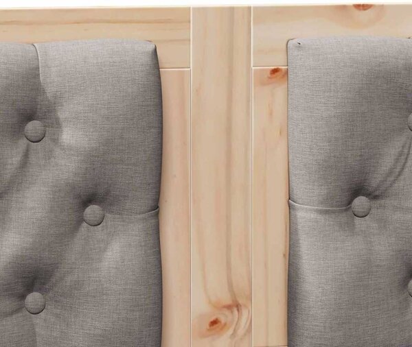 VidaXL Fejtámla Egyéb Barna és taupe 150 cm Tömör fenyőfa
