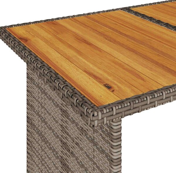 VidaXL 6 részes szürke polyrattan kerti ülőgarnitúra párnákkal