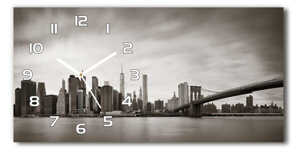 Négyszögletes üvegóra vízszintesen Manhattan new york city