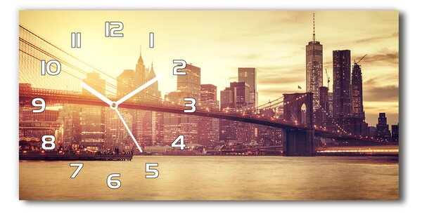 Négyszögletes üvegóra vízszintesen Manhattan new york city