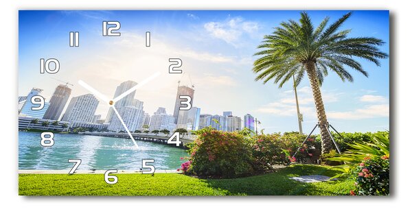 Négyszögletes üvegóra vízszintesen Miami usa