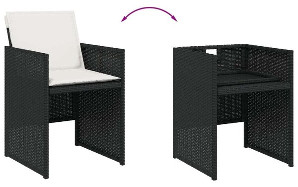 VidaXL Polyrattan Kerti Étkezőgarnitúra - 11 részes