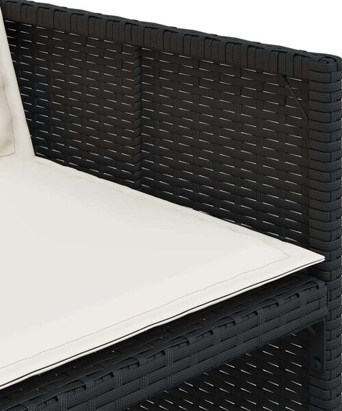 VidaXL 15 Fős Kerti Étkezőgarnitúra - Polyrattan - Fekete