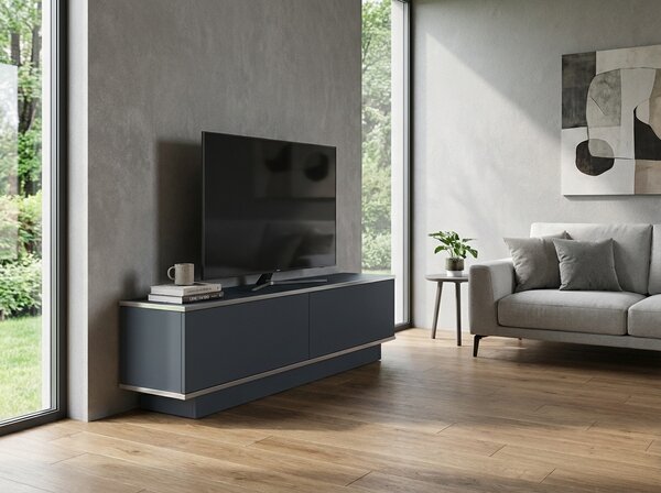 TV állvány ALVIN 135 cm, antracit/ezüst