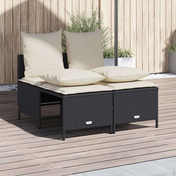 VidaXL Polyrattan Kerti Ülőgarnitúra - 4 Fős
