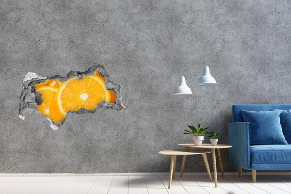 Lyuk 3d fali matrica Narancs szeletek