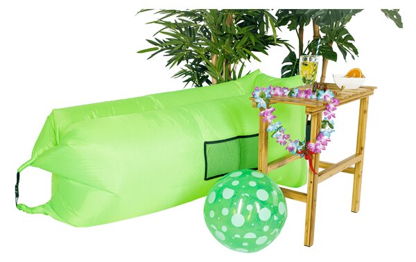 Felfújható babzsák/lazy bag, zöld, LEBAG