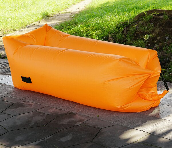 Felfújható babzsák/lazy bag, narancssárga, LEBAG