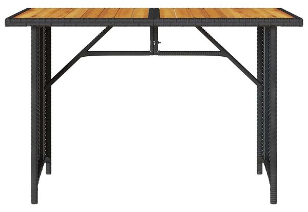 VidaXL Kertbútor Szett - 2 részes Polyrattan Étkezőgarnitúra - Fekete