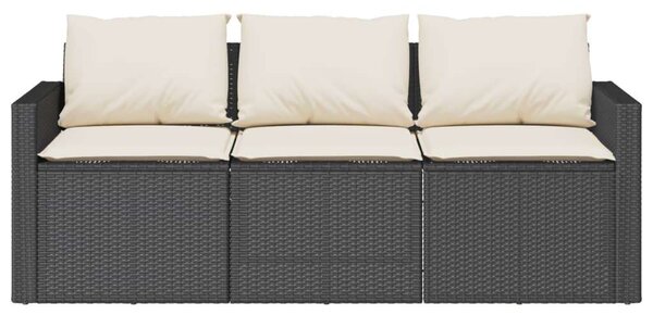 VidaXL Kertbútor Szett - 2 részes Polyrattan Étkezőgarnitúra - Fekete