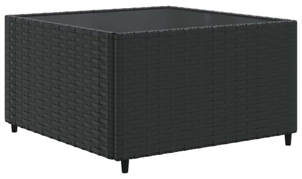 VidaXL Polyrattan Kerti Ülőgarnitúra - 8 részes - Fekete