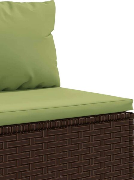 VidaXL Polyrattan Kerti Ülőgarnitúra - 7 részes - Barna