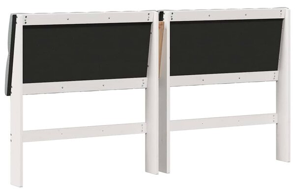 VidaXL Kárpitozott fejtámla Világosszürke 180 cm Tömör fenyőfa