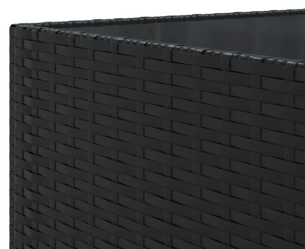 VidaXL Polyrattan Kerti Ülőgarnitúra - 7 részes - Fekete