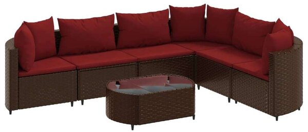 VidaXL Polyrattan Kerti Ülőgarnitúra - 7 részes