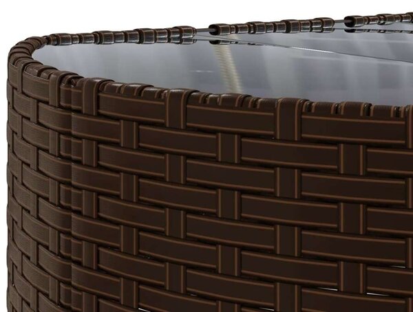 VidaXL Polyrattan Kerti Ülőgarnitúra - 7 részes - Barna