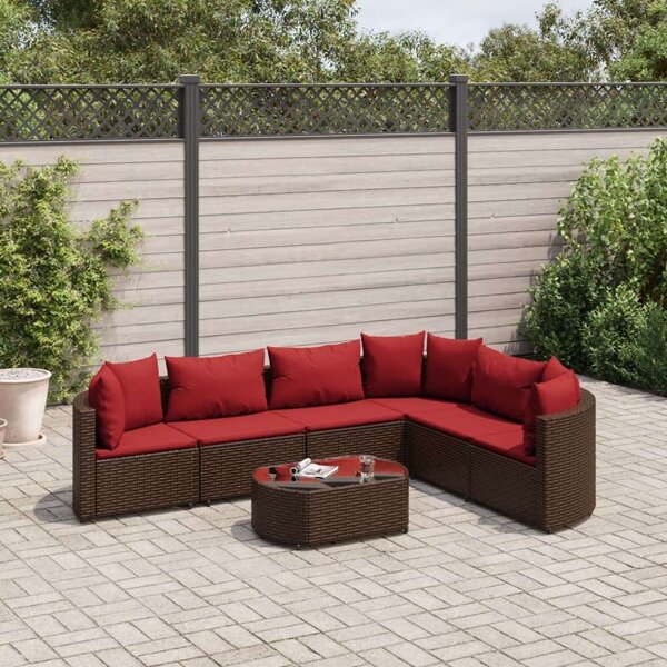 VidaXL Polyrattan Kerti Ülőgarnitúra - 7 részes