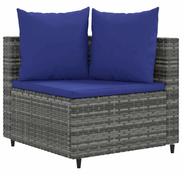 VidaXL Polyrattan Kerti Ülőgarnitúra - 8 részes - Szürke