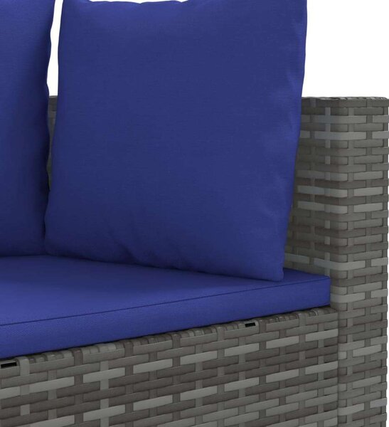 VidaXL Polyrattan Kerti Ülőgarnitúra - 8 részes - Szürke