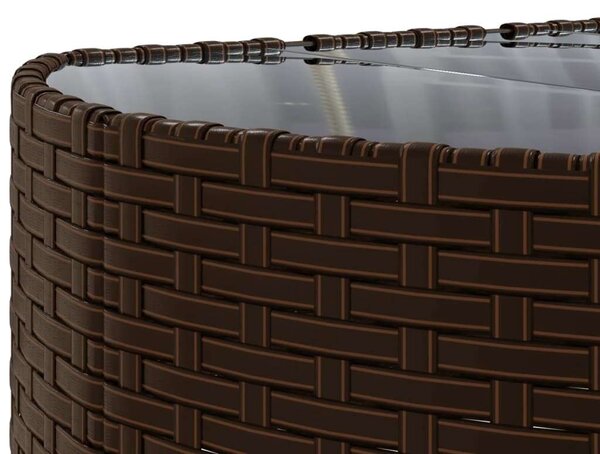 VidaXL Polyrattan Kerti Ülőgarnitúra - 5 részes - Barna