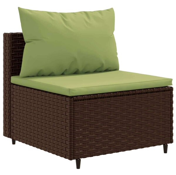 VidaXL Polyrattan Kerti Ülőgarnitúra - 10 részes - Barna