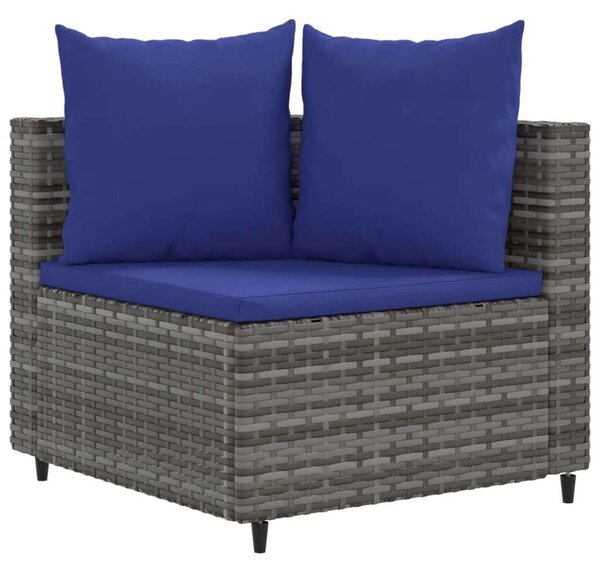 VidaXL Polyrattan Kerti Ülőgarnitúra - 8 részes - Szürke