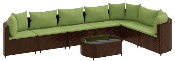 VidaXL Polyrattan Kerti Ülőgarnitúra - 8 részes