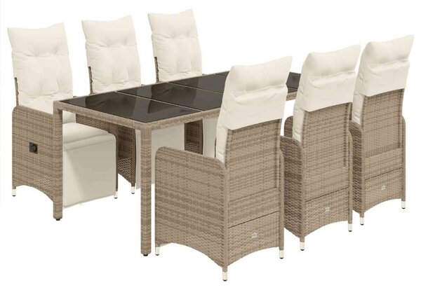 VidaXL Polyrattan Kerti Bútorgarnitúra - 7 Fős