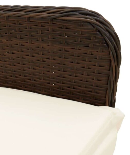 VidaXL Polyrattan Kerti Bútor - 8 Személyes Bisztrókészlet - Barna
