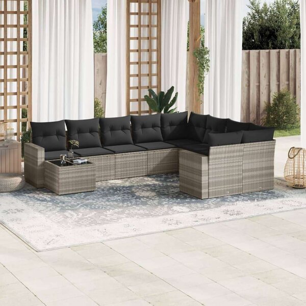 VidaXL Polyrattan Kerti Ülőgarnitúra - 10 részes