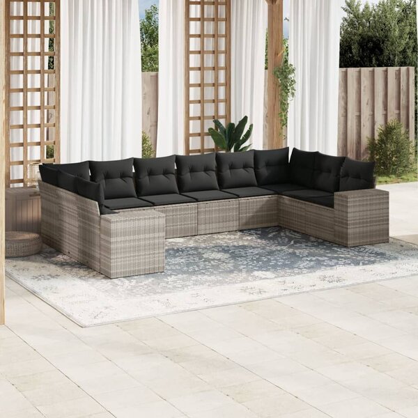 VidaXL Polyrattan Kerti Ülőgarnitúra - 10 részes