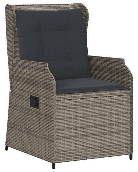 VidaXL 5 részes szürke polyrattan kerti ülőgarnitúra